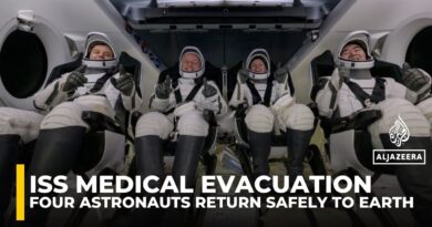 Astronauts splash down on Earth after first-ever ISS medical evacuation