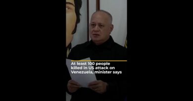 At least 100 people killed in US attack on Venezuela, minister says
