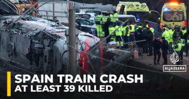 At least 39 people killed in a high-speed train collision in southern Spain