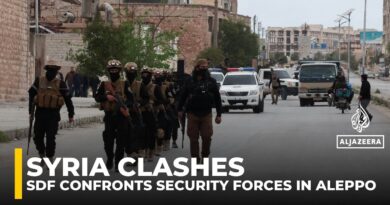 At least 4 killed after clashes erupt between Syrian army and SDF in Aleppo