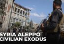 Civilians flee fighting in Aleppo: Violence between the Syrian army and Kurdish-led fighters