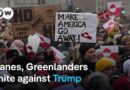 Danes, Greenlanders protest Trump plan as EU leaders show outrage over tariff threat | DW News