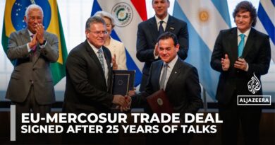 EU, Mercosur bloc sign free trade deal after 25 years of negotiations