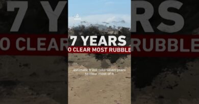 Gaza buried under millions of tonnes of rubble | #ajshorts