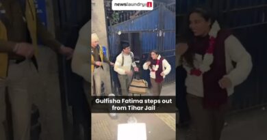 Gulfisha Fatima steps out of Tihar jail, hours after a Delhi court issued release orders