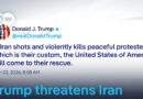 Iran protests: Trump threatens to intervene if ‘Iran kills protesters’ | DW News
