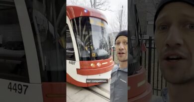 Is it faster to run or take a tram in Toronto?