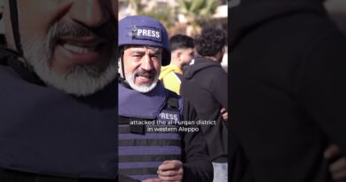 Kamikaze drones strike Aleppo as fighting spreads | AJ #shorts