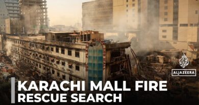 Karachi mall fire: Rescue teams still searching severely damaged site