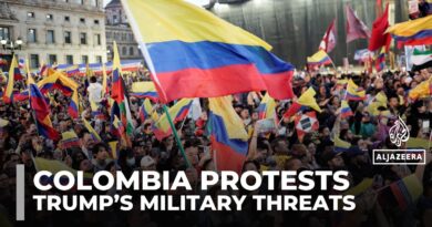 Large protests in Colombia in support of President Petro’s stand against US threats