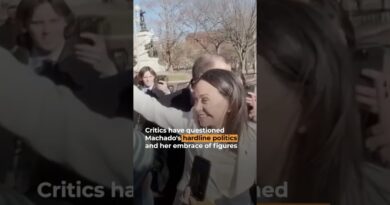 Machado gives her Nobel Peace Prize to Trump | AJ #shorts