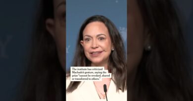 Machado Offers Trump Her Nobel Peace Prize Medal