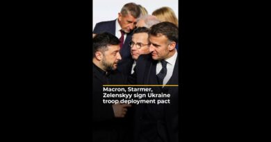 Macron, Starmer, Zelenskyy sign Ukraine troop deployment pact | #ajshorts
