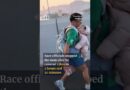 Man disqualified from HK marathon for running with baby