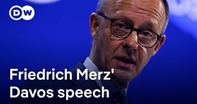 Merz in Davos: Europe will respond united and firm if Trump still imposes tariffs | DW News