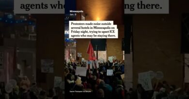 Nighttime Protest Opposes ICE in Minneapolis