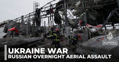 Overnight Russian drone and missile attacks hit Ukraine’s energy grid, plunging cities into darkness