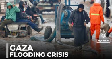Palestinians struggle to find shelter as heavy rain batters the Gaza Strip