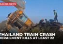 Passenger train derails in Thailand, killing at least 22 and injuring dozens