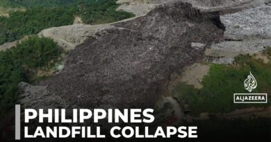 Philippines landfill collapse: Rescue workers race to find dozens still missing