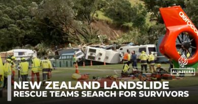 Rescuers search for survivors after landslide at New Zealand campsite