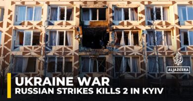 Russia carried out overnight strikes on Ukraine’s Kyiv, killing at least two people