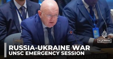 Russia, Ukraine trade barbs at UN Security Council over latest deadly strikes