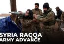 Shelling on the outskirts of Raqqa: Syrian army advancing eastward amid SDF withdrawal
