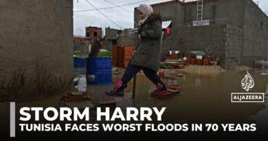 Storm Harry batters Mediterranean as Tunisia faces worst floods in 70 years