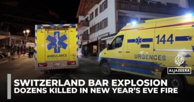 Switzerland: Dozens killed, 100 injured in bar blaze at ski resort town