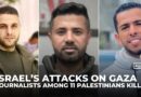Three journalists among 11 Palestinians killed in Israel’s attacks on Gaza
