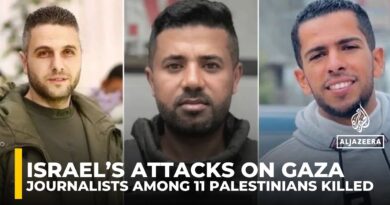 Three journalists among 11 Palestinians killed in Israel’s attacks on Gaza