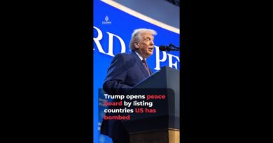 Trump opens ‘Board of Peace’ by listing countries the US has bombed | AJ #shorts