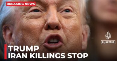 Trump says he’s received word that ‘killing in Iran has stopped’