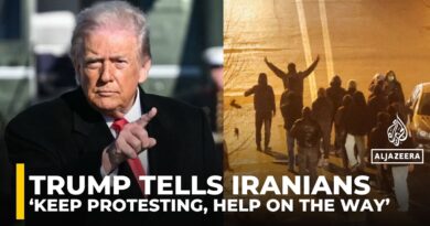 Trump urges Iranians to ‘keep protesting, take over institutions’ and says ‘help is on the way’