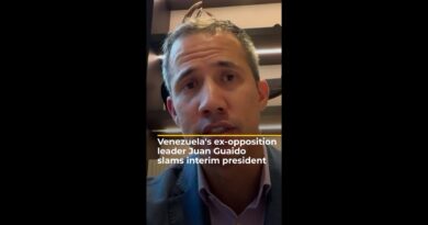 Venezuela’s former opposition leader Juan Guaido denounces Delcy Rodriguez | AJ#shorts
