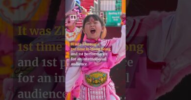 7-year-old’s bold dance steps are a viral hit in festive parade