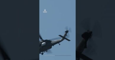 Burnt vehicles line highway near Mexican World Cup stadium | AJ #shorts