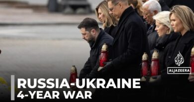 Four years of Russia’s war on Ukraine: European leaders join Zelensky at commemorations