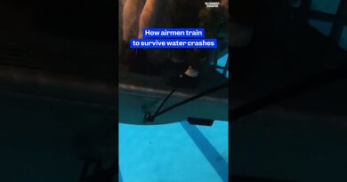 How #AirForce train to survive #plane crashes in water. #military #survivalskills