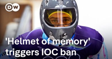 How Ukrainian athlete was banned at Winter Olympics in helmet row | DW News