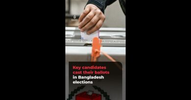 Key candidates cast their ballots in Bangladesh elections | AJ#shorts