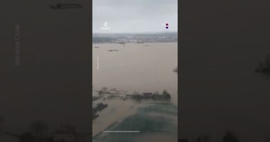 More than 37 days of heavy rain brings disastrous flooding to France | AJ #shorts