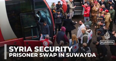 Syrian government forces and Druze factions exchange prisoners in Suwayda