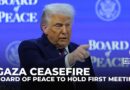 Trump to host first Gaza peace board meeting Thursday with $5bn pledged