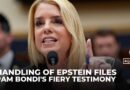 US lawmakers grill Pam Bondi over handling of Epstein files