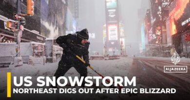 US northeast digs out after historic snowstorm that disrupted flights and schools, more snow looms