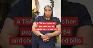 A #TSA agent says she’s working without pay and relying on family to survive.