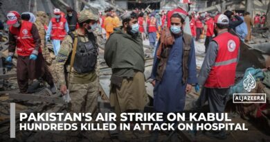 Afghanistan accuses Pakistan of killing 400 in attack on Kabul hospital