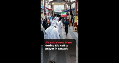 Air raid sirens blare during Eid call to prayer in Kuwait | #ajshorts